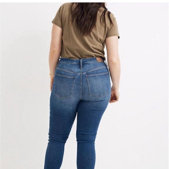 MADEWELL Mid Rise Skinny Crop 5 Button Sz 36 - Picture 3 of 9